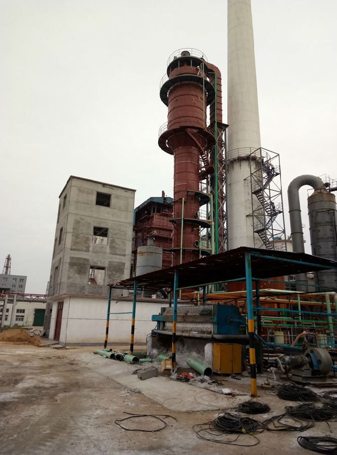 脱硫塔防腐施工现场 脱硫塔防腐施工现场
